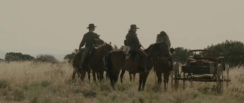 Who takes men and horses
