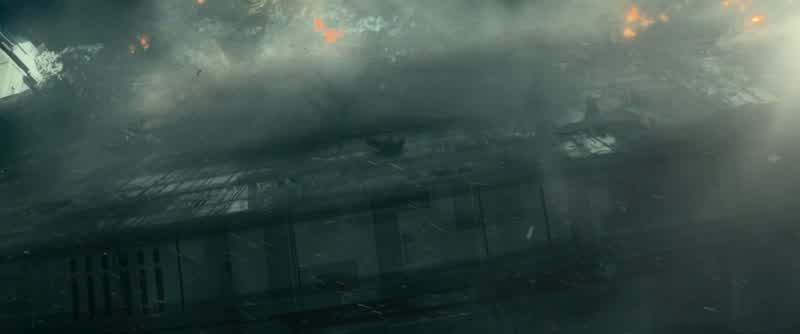 Whoa! He just jumped 30 meters! Can we beam him up? There's too much damage. I have no incoming sign