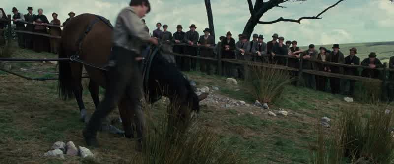 Whoa. Whoa. You’ve got no chance, lad. He’ll not turn over half an acre. Give it up now. You’ve done