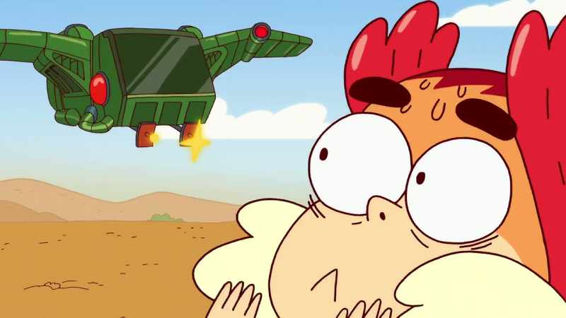 Whoa! Way to whiff the shot, Slithe. [LAUGHING]