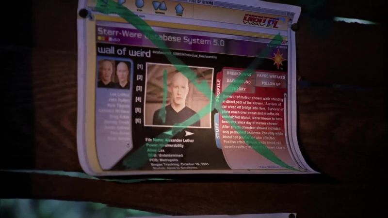Whoa. - What's Lex's picture doing there?