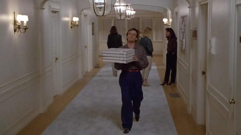 Whoever wants pizza come to Larry's room