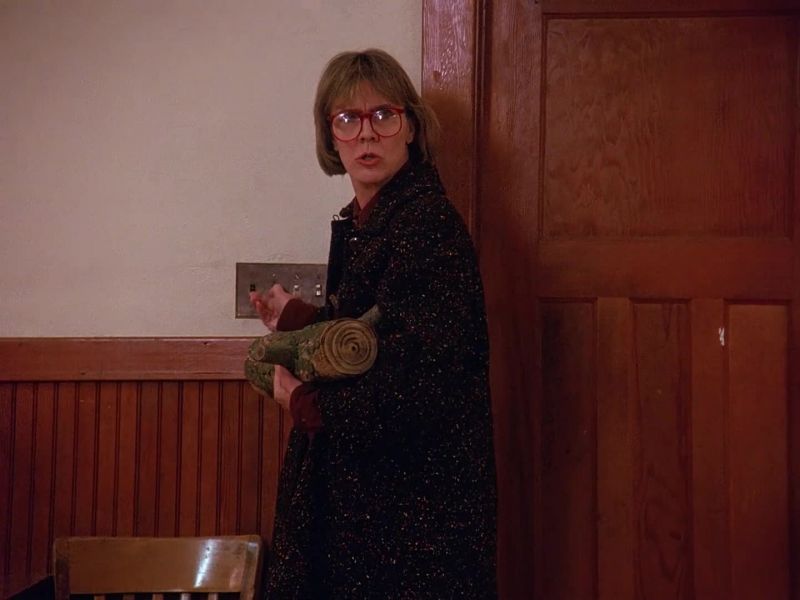 Who's the lady with the log?