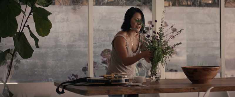 Why are you shouting? Where should I put these flowers?