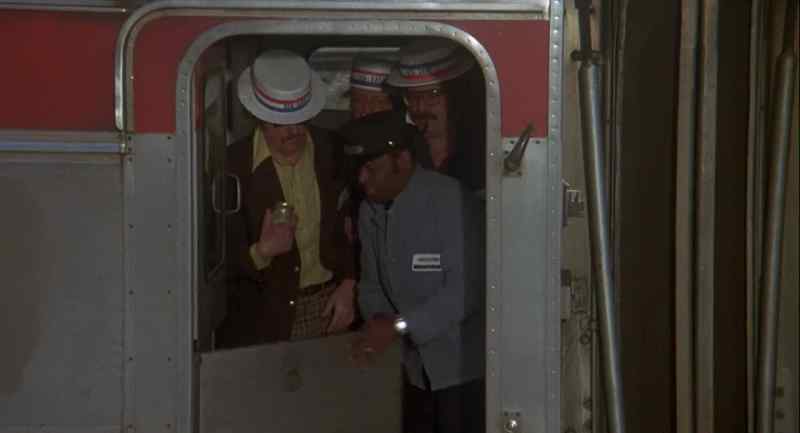 Why are they stoppin' the train? -I don't know, sir. Tryin' to get some security check here