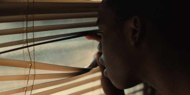 Why you looking through the blinds? It's me