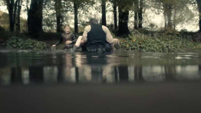 Why was there a need for Robert to throw himself into the water
