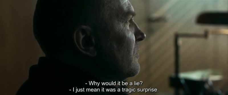 Why would it be a lie? - I just mean it was a tragic surprise