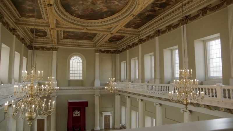 Wignall: Above us is this vast ceiling painting