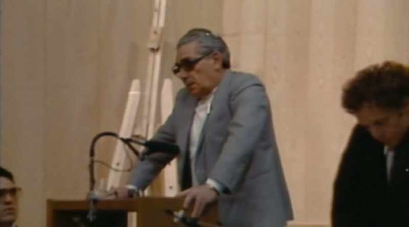 Will you please, Your Honor, ask the accused to take off his glasses?