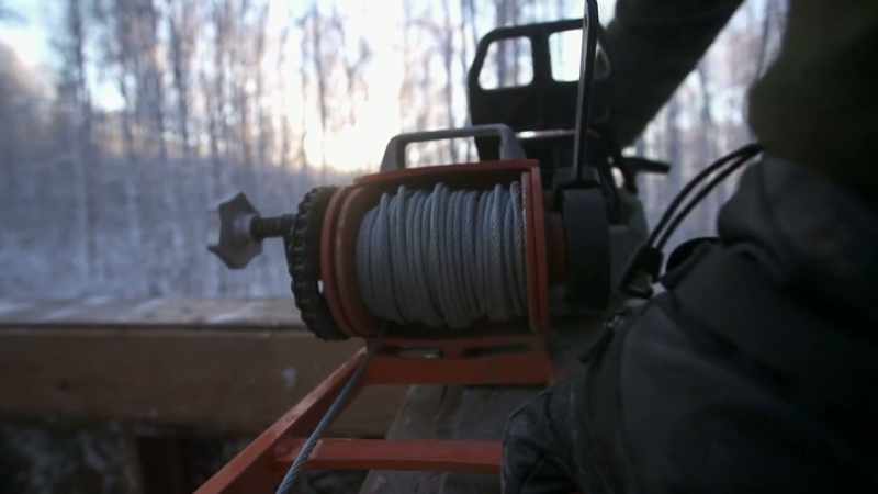 Winches and chainsaws are nasty devices to use