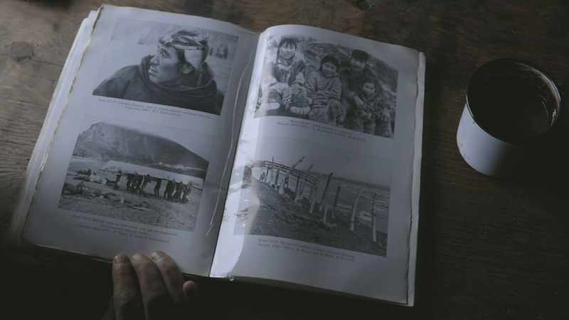 [wind howling] [sea roaring]