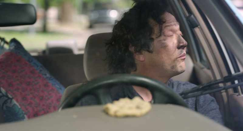[windshield wiper pings]