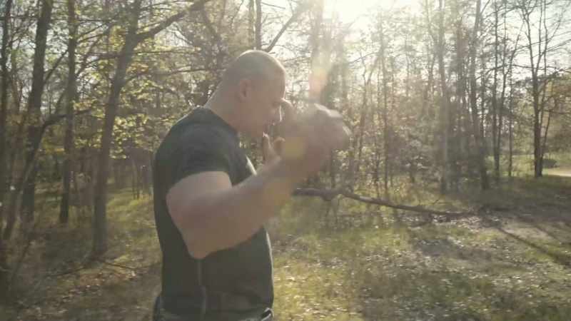 With a... I used to carry a big log on my back