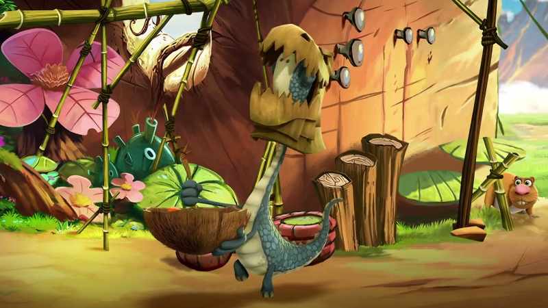 �� With a stomp-stomp-stomp and a roar-roar-roar ♪
