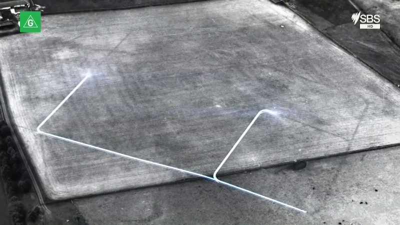 With his aerial photographs