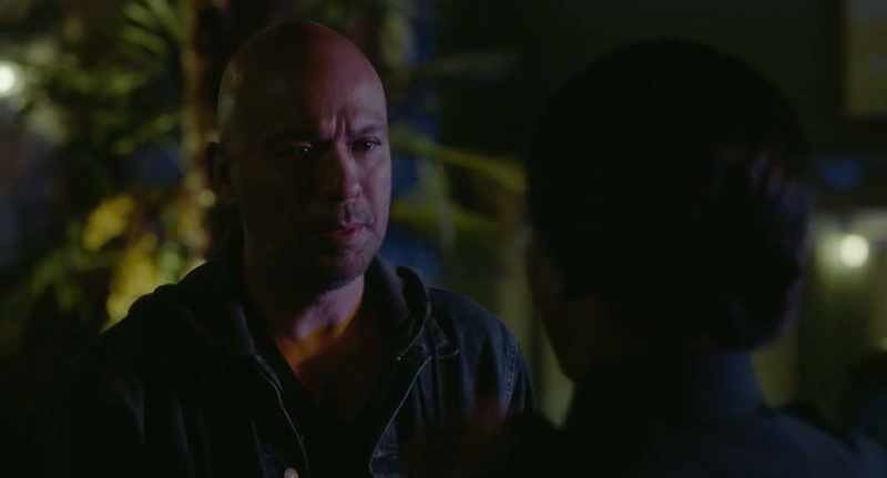 With your bald head and your pit bull, wandering, glossy-ass eyes