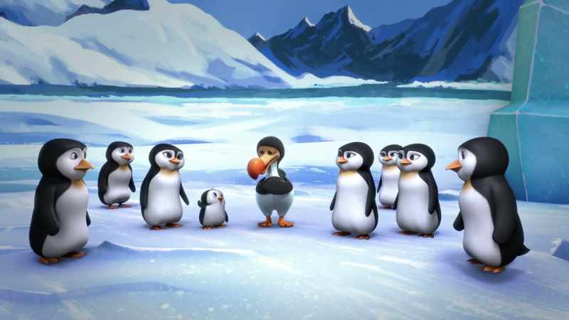 With this disguise, I'll blend in with the penguins