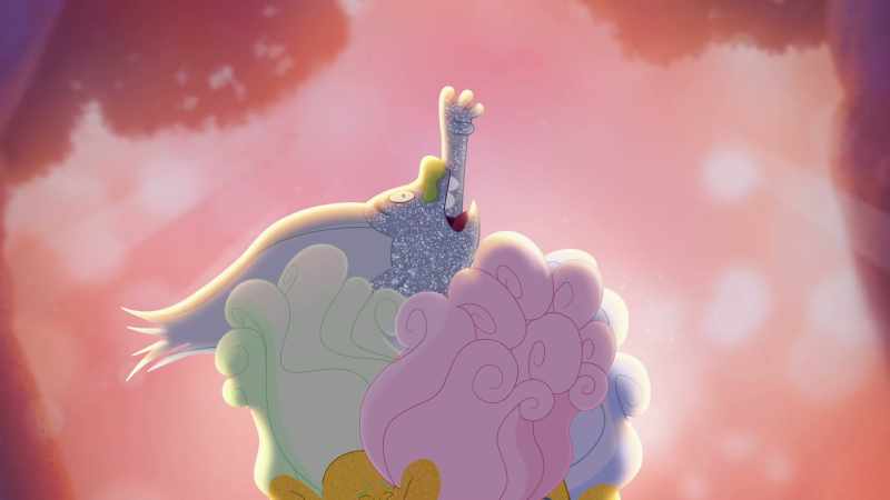 � [ with electronic singing voice ] Augh! Tell my story!