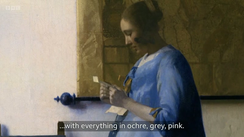 With everything in ochre, Grey, pink