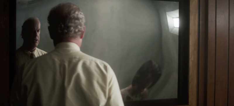 With her husband in the next room thinking