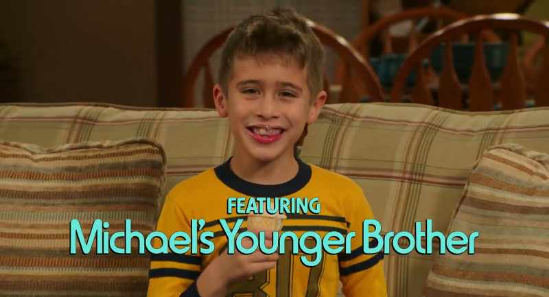 With Michael's younger brother