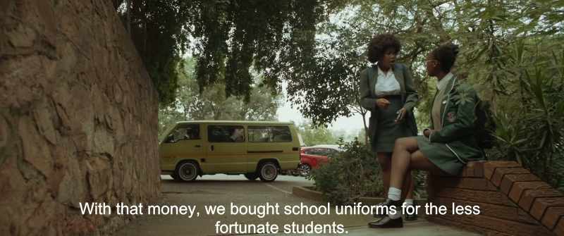 With that money, we bought school uniforms for the less fortunate students