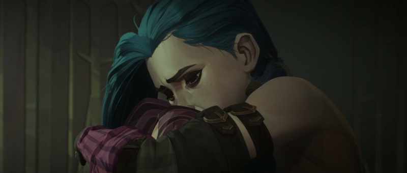 With pink hair. - Hmm