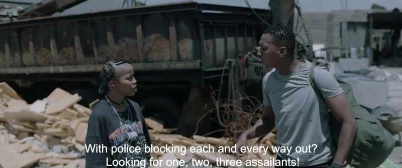 With police blocking each and every way out? Looking for one, two, three assailants!