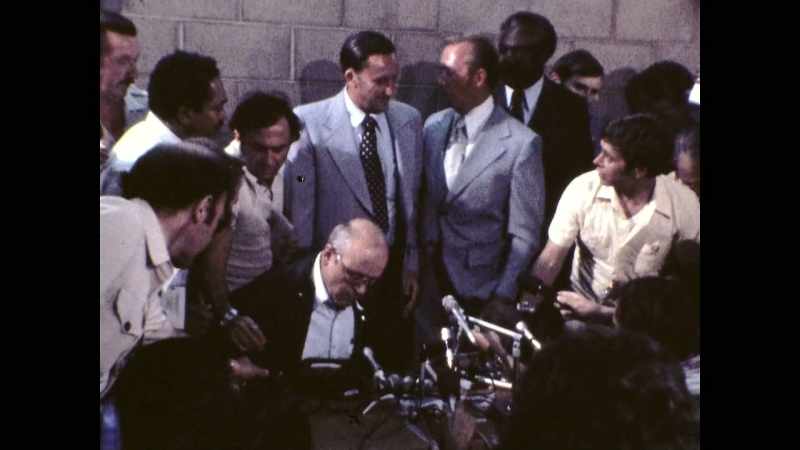 With reporters trying to get information