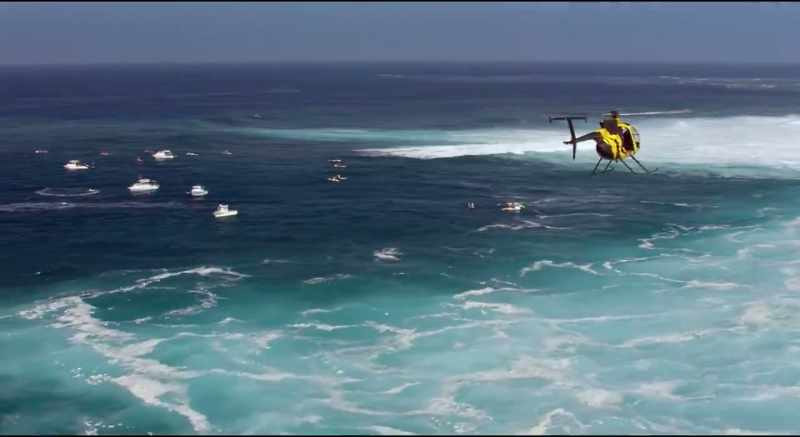 With the helicopters flying around
