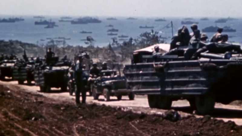 Within hours, thousands of men unload