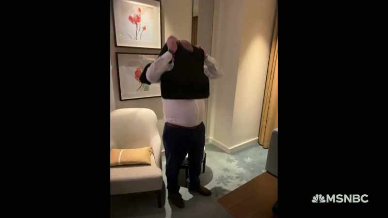 Within moments, we were fitted with bulletproof vests