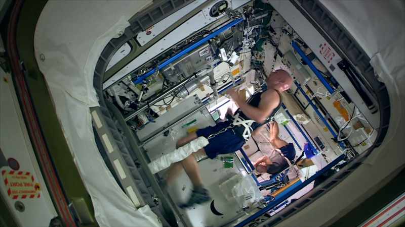Without gravity, your muscles and your bones start to waste away
