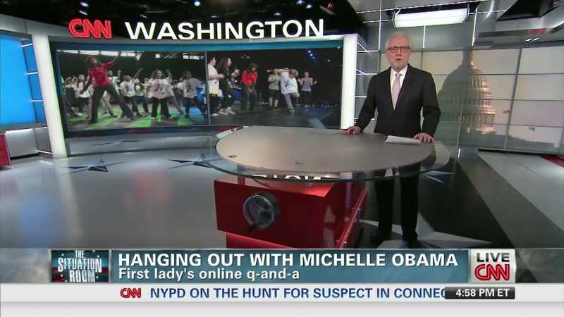 [Wolf Blitzer] Now to the First Lady, Michelle Obama