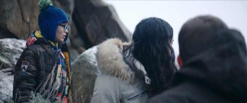 [wolves howling]
