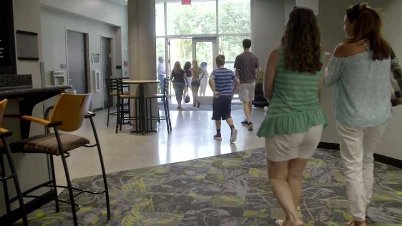 Woman #2: WE'LL HEAD ON OUT THIS DIRECTION