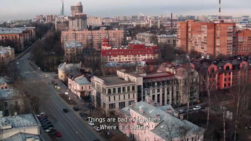 WOMAN: (IN RUSSIAN)