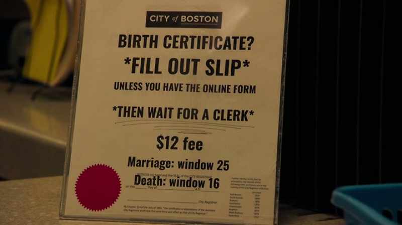 WOMAN: It doesn't have your Boston address