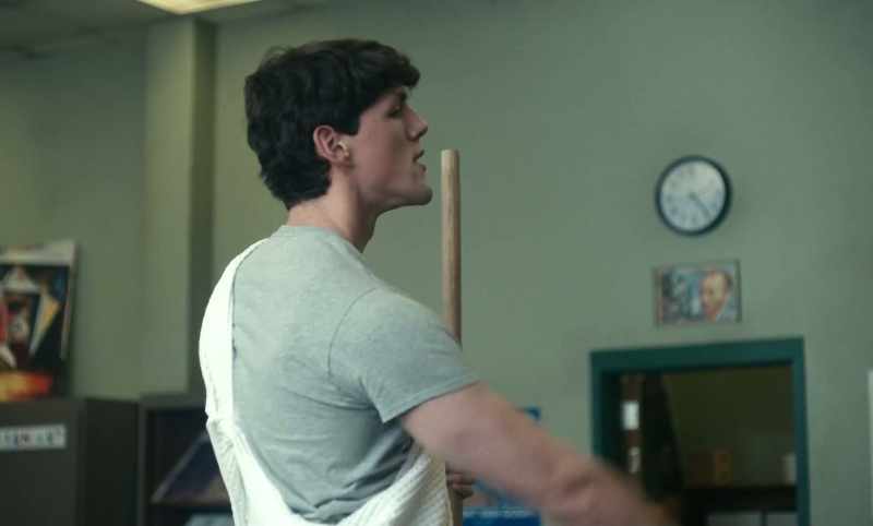 WOMAN: (ON PA) ...please come to the office