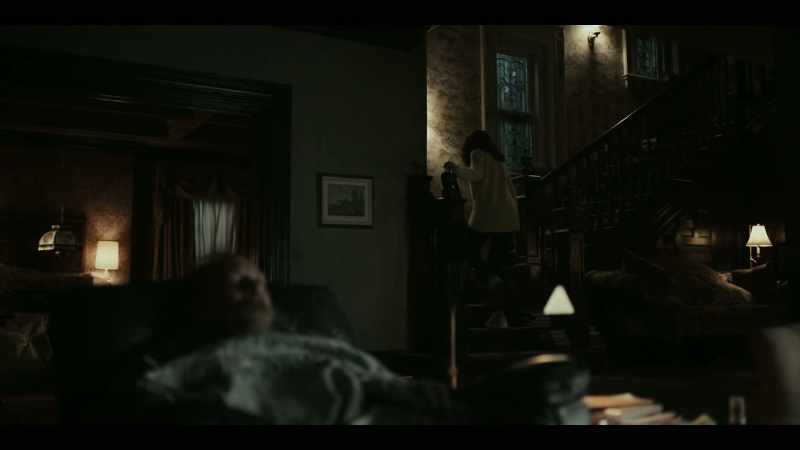 (woman on TV continues indistinctly)