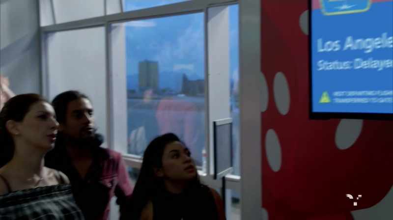 WOMAN [OVER P.A.]: Flight 237 has been further delayed