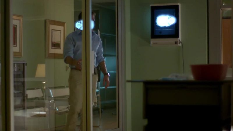 WOMAN (over P.A.): Paging Dr. Stateman