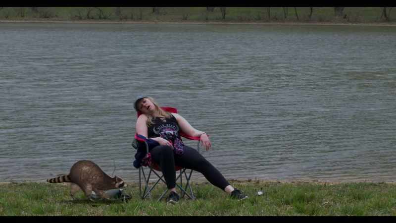 [woman snoring]