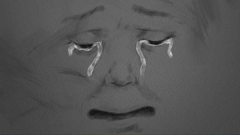 (woman sobbing)