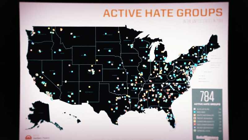 Woman: THERE ARE CURRENTLY 784 ACTIVE HATE GROUPS OPERATING