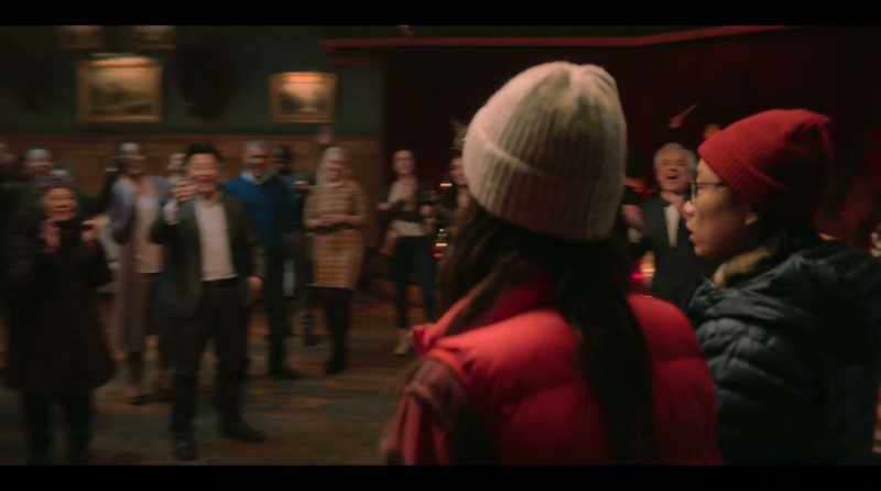 [woman whispers] Here they come. -[all] Surprise!