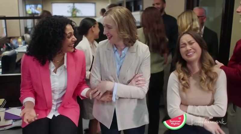 (women laugh)