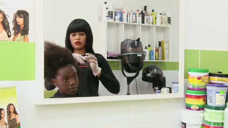Women that regularly relax their hair
