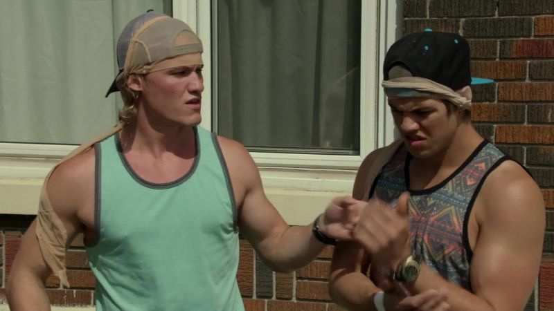 Wonder who smashed up his place, bro